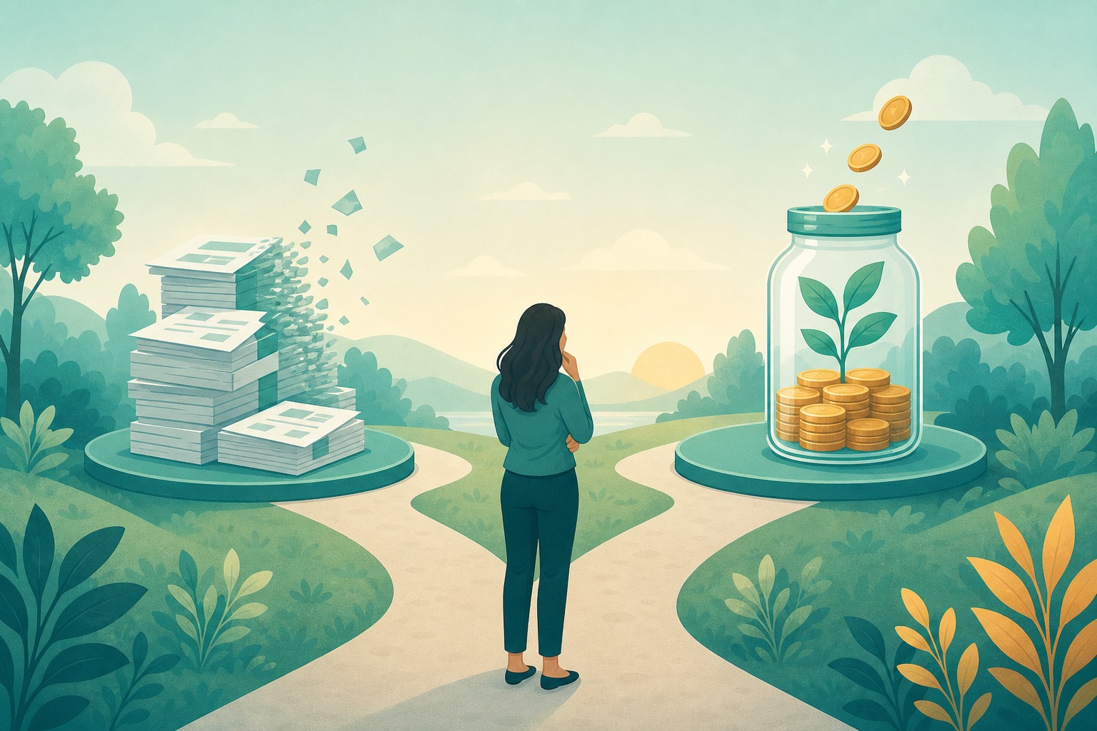 اول بدهی را پرداخت کنیم یا پسانداز کنیم؟