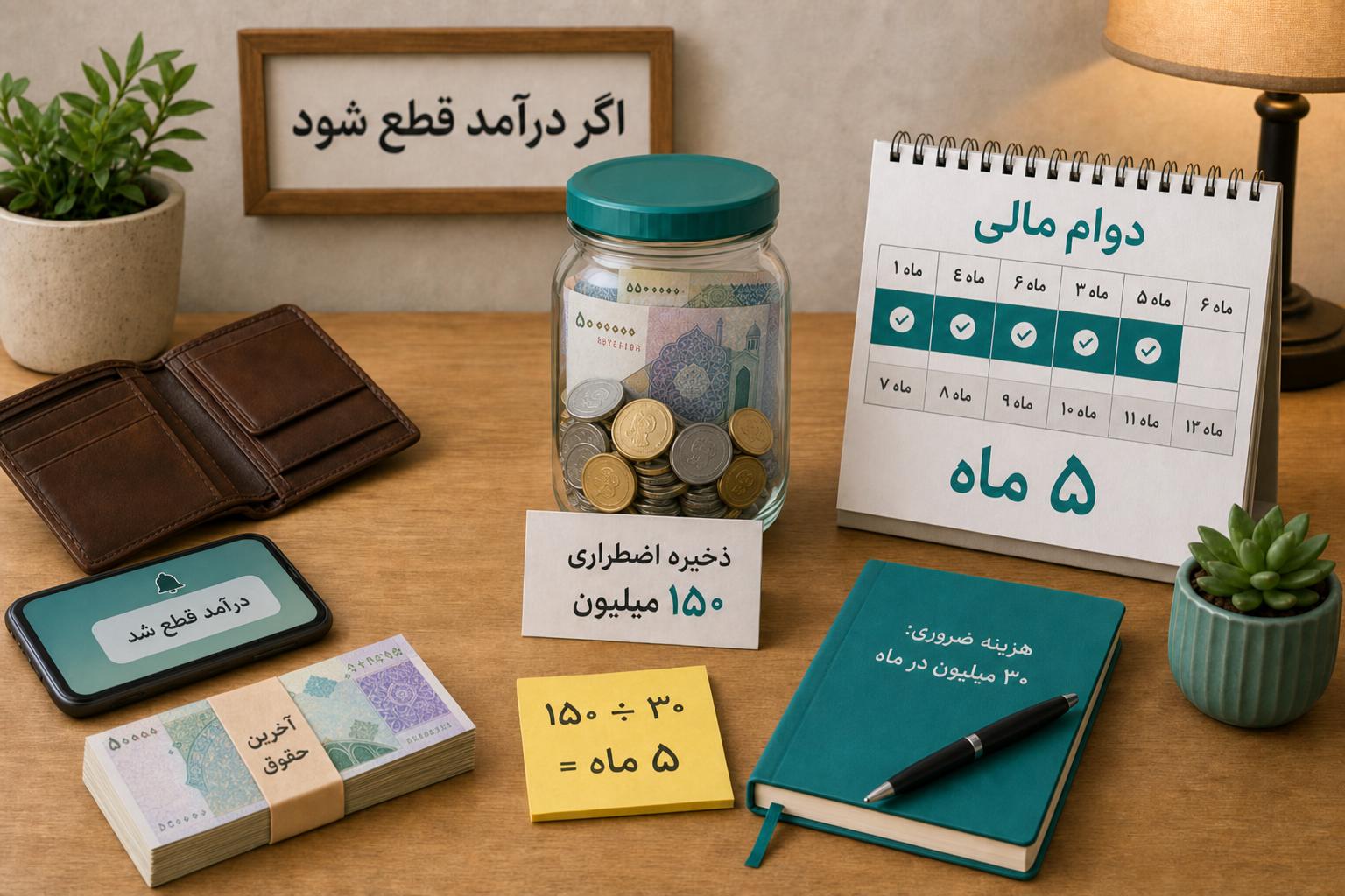 اگر درآمدتان فردا قطع شود، چند ماه دوام میآورید؟