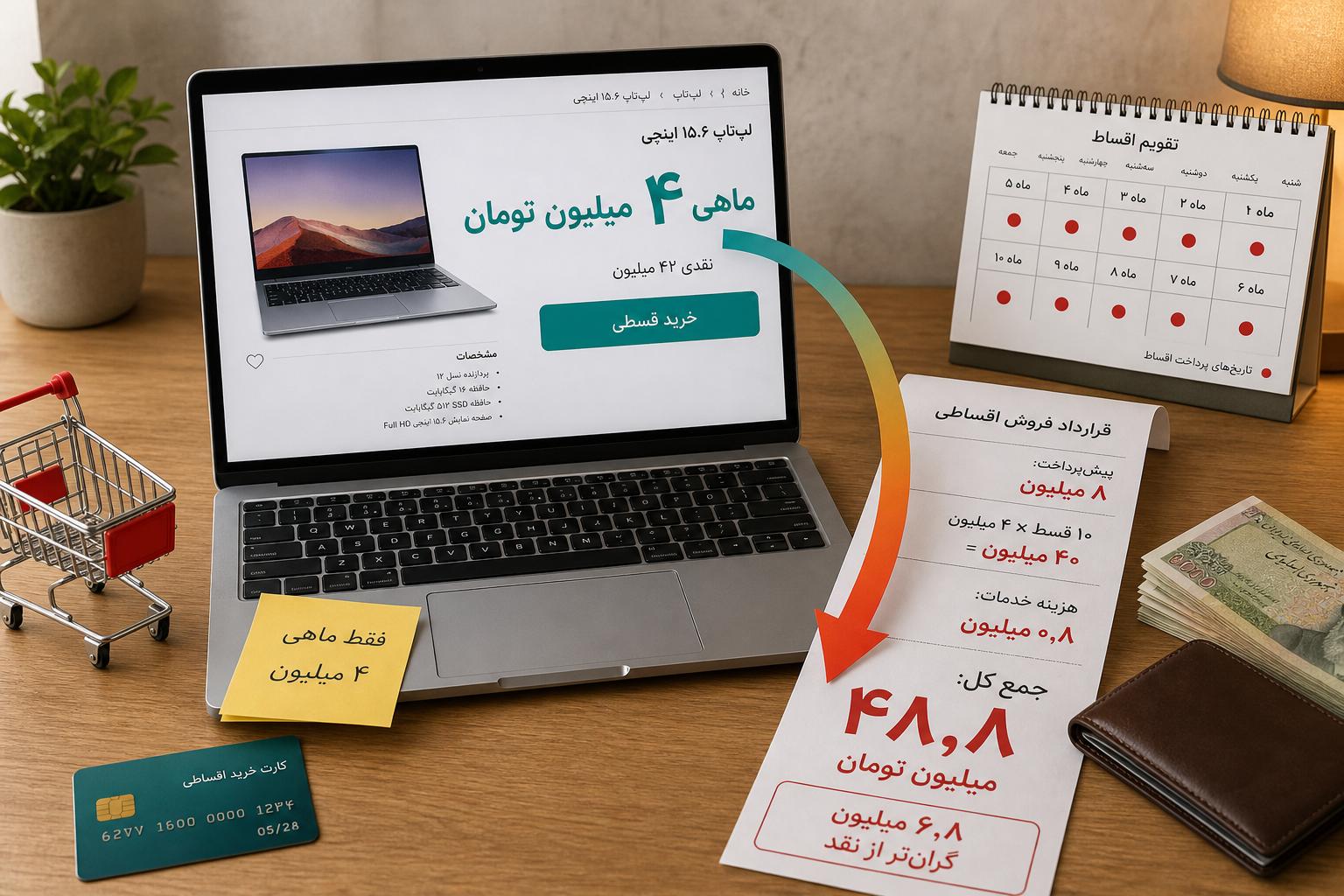 خرید قسطی چگونه قیمت واقعی کالا را از ذهن ما پنهان میکند؟